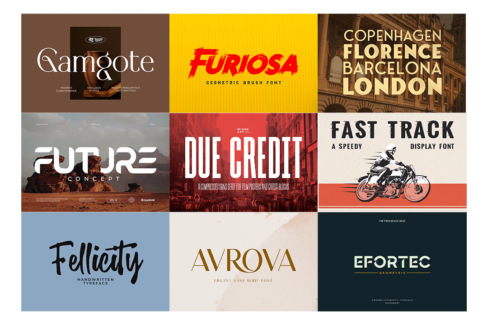 دانلود 10 فونت حرفه ای مناسب طراحی مجموعه اول