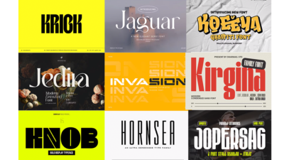 دانلود 10 فونت حرفه ای مناسب طراحی مجموعه سوم