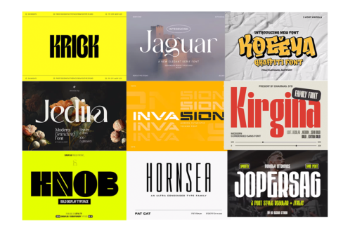 دانلود 10 فونت حرفه ای مناسب طراحی مجموعه سوم