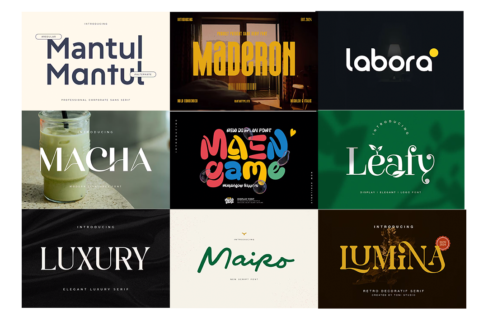 دانلود 10 فونت حرفه ای مناسب طراحی مجموعه چهارم