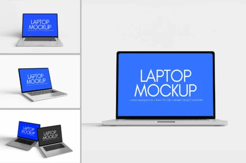 دانلود موکاپ لایه باز لپ تاپ PSD مخصوص طراحی سایت و UI | ادیت ابزار