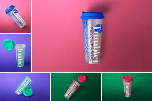 دانلود موکاپ لایه باز لیوان بیرون بر