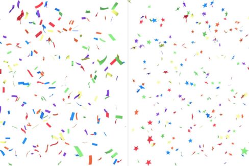 دانلود اورلی کاغذ رنگی با کیفیت 4K (Paper Confetti) – ادیت ابزار